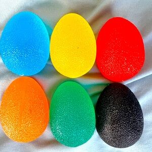 COLORFUL EGG SHAPED STRESS/REHABILITATION BALLS